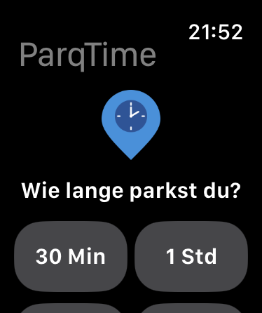 ParqTime Apple Watch Start